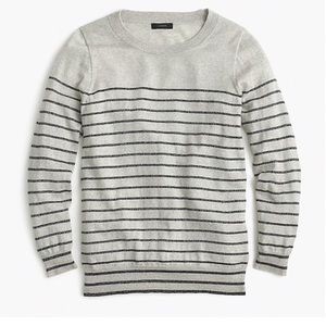 Jcrew Tippi Sweater in metallic stripe